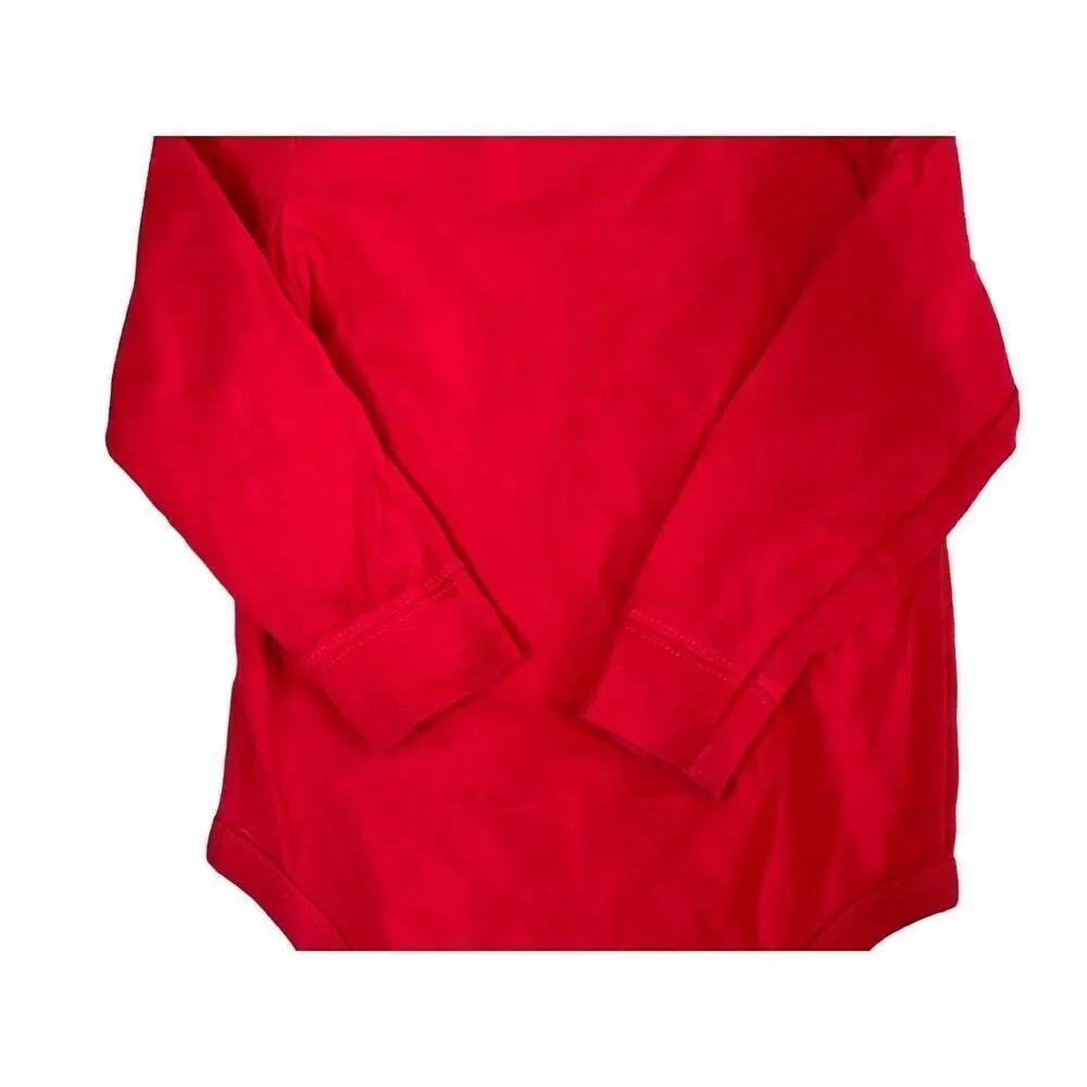 Oshkosh B'gosh Red Elf in Training Christmas Bodysuit One Piece Outfit 24 months